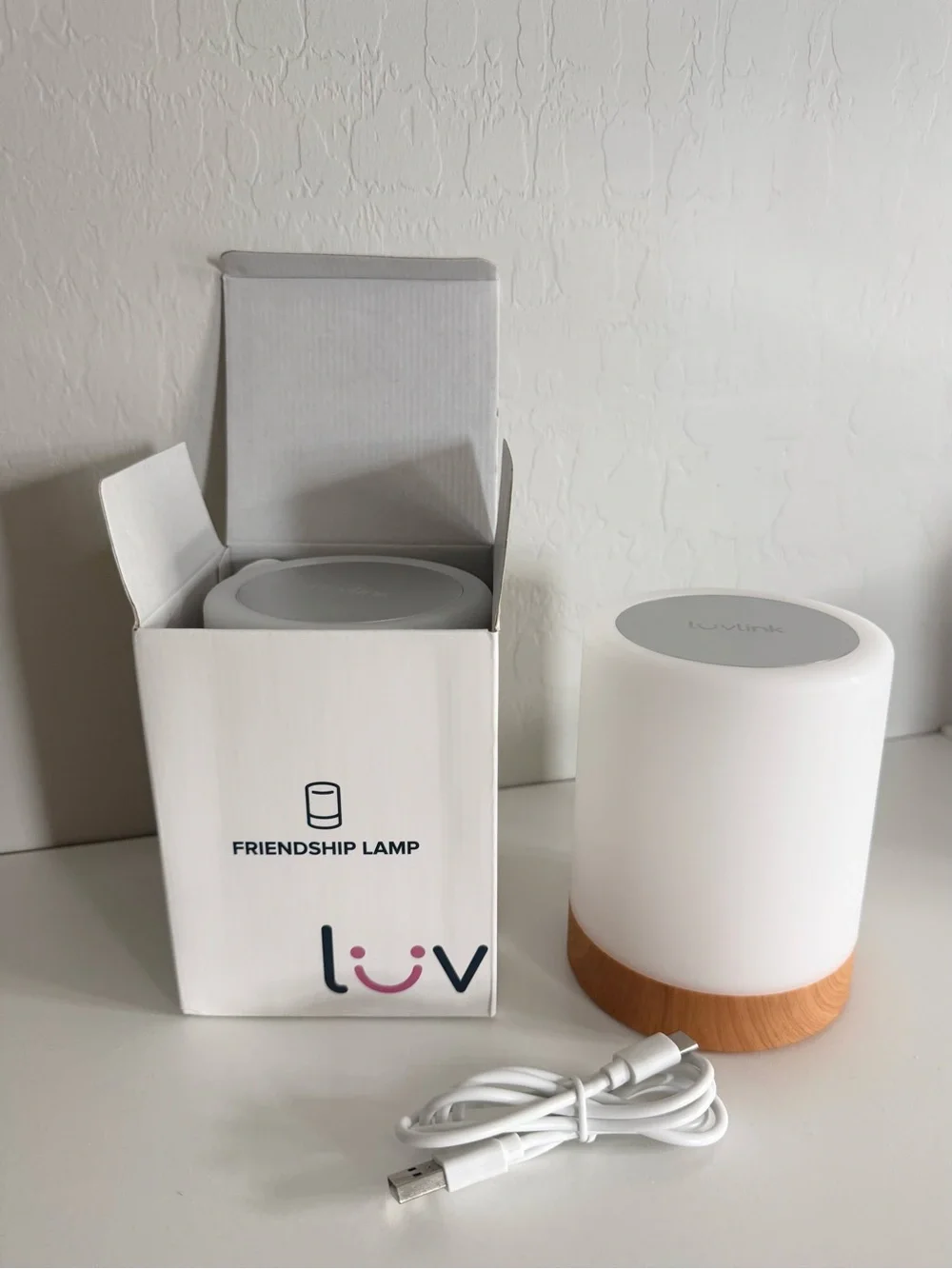NEW • LuvLink Long Distance Friendship Lamps 2pc Pair